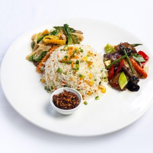 Double-fried Pork Belly with Vegetable Fried Rice (1 Pax)