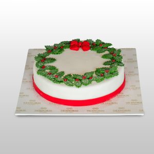 Christmas Cake Fondant Covered 1kg. December 2025