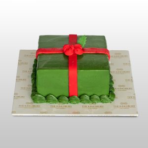 Emerald Gift Ribbon Cake - 500g. December 2025.