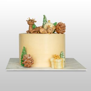 Reindeer Ribbon Cake 1kg. December 2025