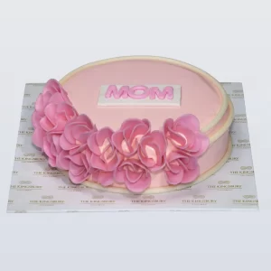 Pink Petal Symphony Ribbon Cake